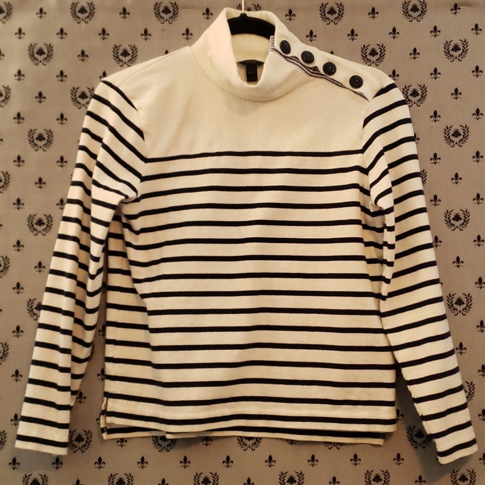 J.Crew Button-up High Neck Shirt